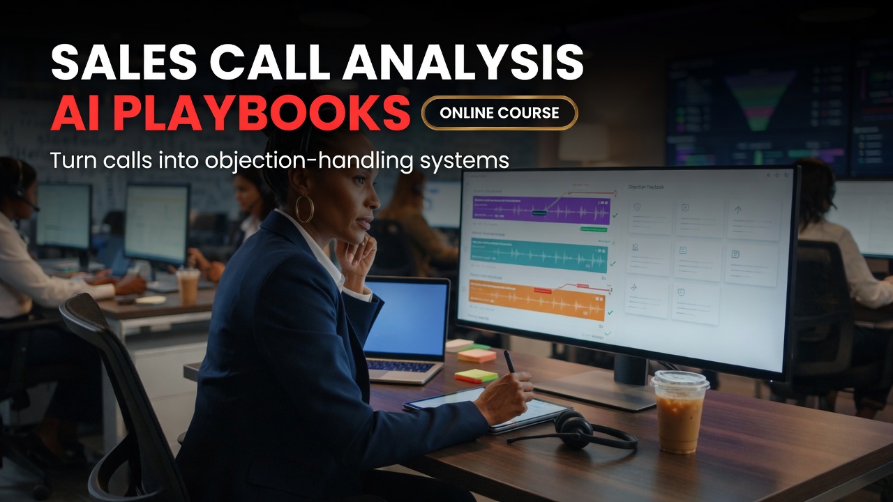 How to Run a Profitable AI Sales Call Analysis & Objection Playbook Service